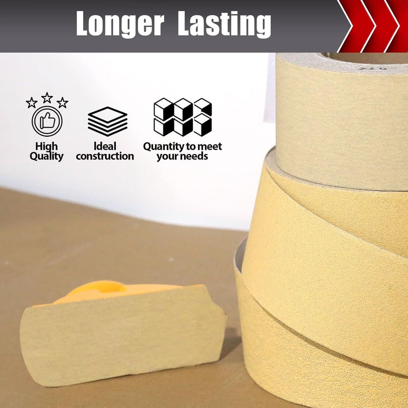 BOSHCRAFT 400 Grit PSA Longboard Sandpaper, 20-Yard Long Continuous Roll 2-3/4" Wide Self-Adhesive Sanding Paper for Auto Body Woodworking Metalworking - Image 5